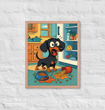 Cartoon Kitchen Chaos – Custom Pet Poster in Comic Style