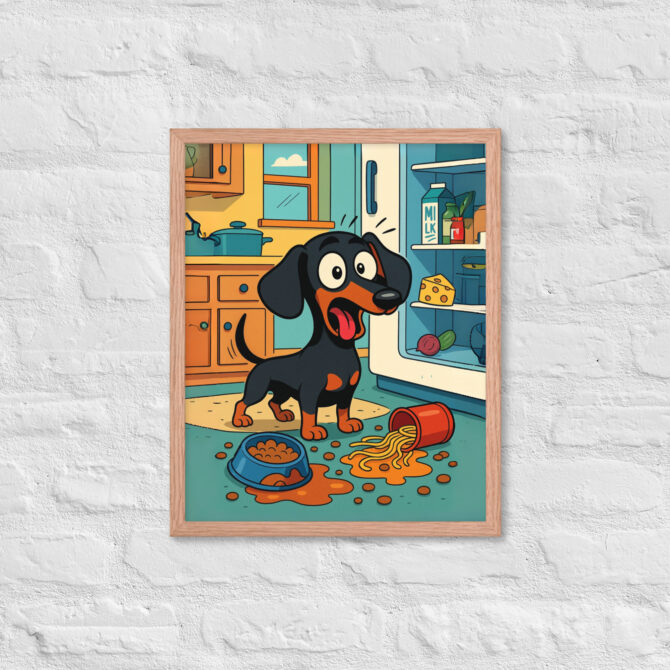 Cartoon Kitchen Chaos – Custom Pet Poster in Comic Style