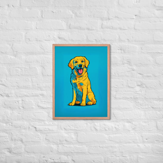 Bold Comic Book Style Pet Portrait – Custom Framed Poster - Image 11