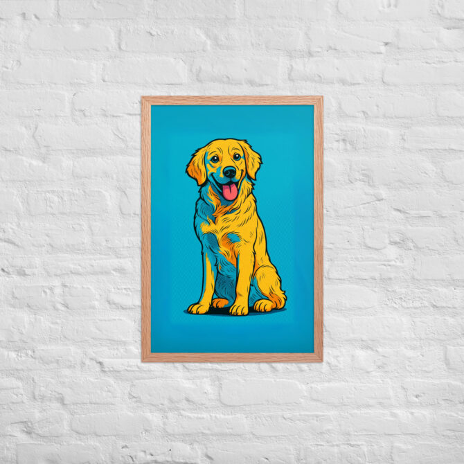 Bold Comic Book Style Pet Portrait – Custom Framed Poster - Image 12