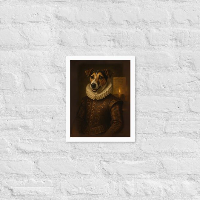 Custom Pet Portrait – William Shakespeare Framed Poster - Image 6