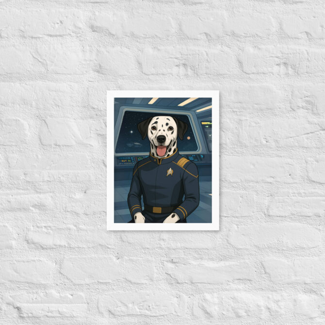 Spacefleet Captain Custom Pet Portrait – Inspired by Star Trek - Image 5