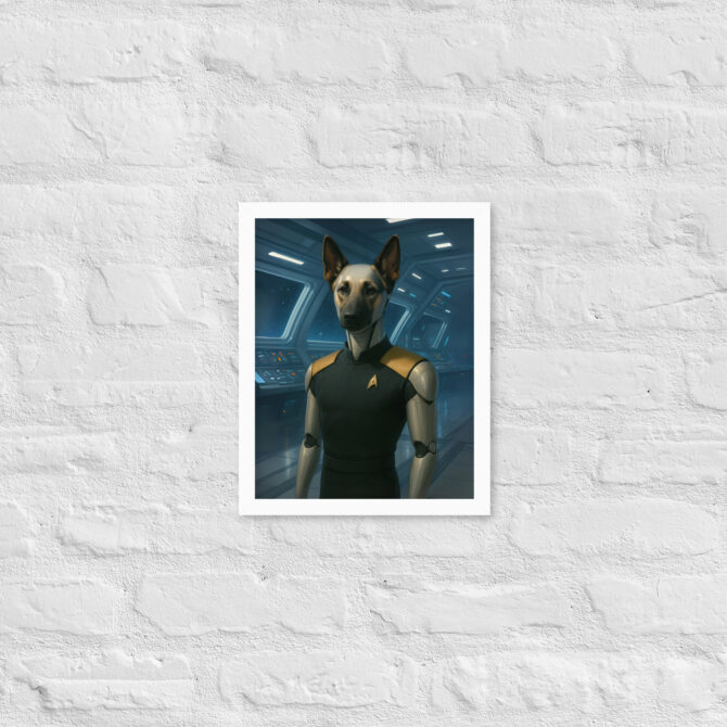 Custom Pet Portrait – Synthetic Star Officer (Star Trek Inspired) - Image 6