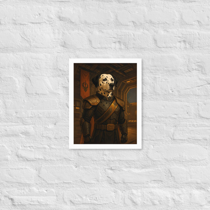 Honorbound Galactic Warrior – Custom Star Trek-Inspired Pet Portrait (Framed Poster) - Image 5