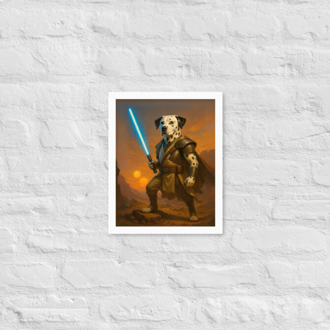 Custom Pet Portrait – Jedi Knight Lightsaber Poster (Inspired by Star Wars) - Image 5