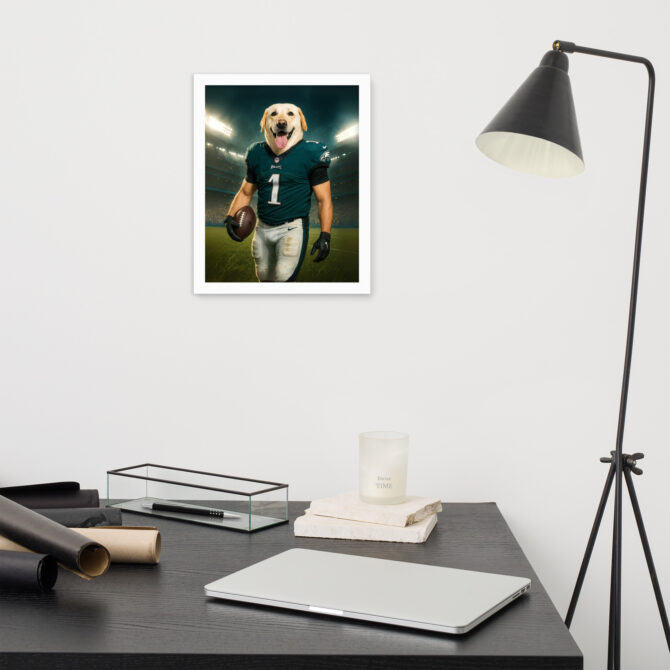 Philadelphia Eagles Pet Portrait – Custom Framed Poster - Image 5