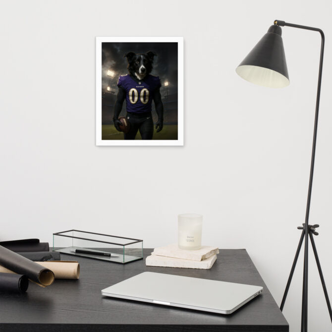 Baltimore Ravens Pet Portrait – Custom Framed Poster - Image 6