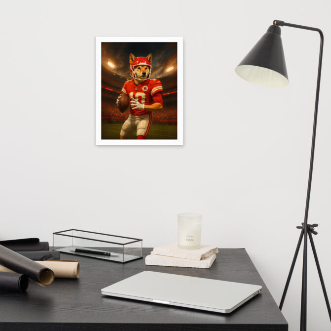 Kansas City Chiefs Custom Pet Portrait – Framed Poster - Image 5