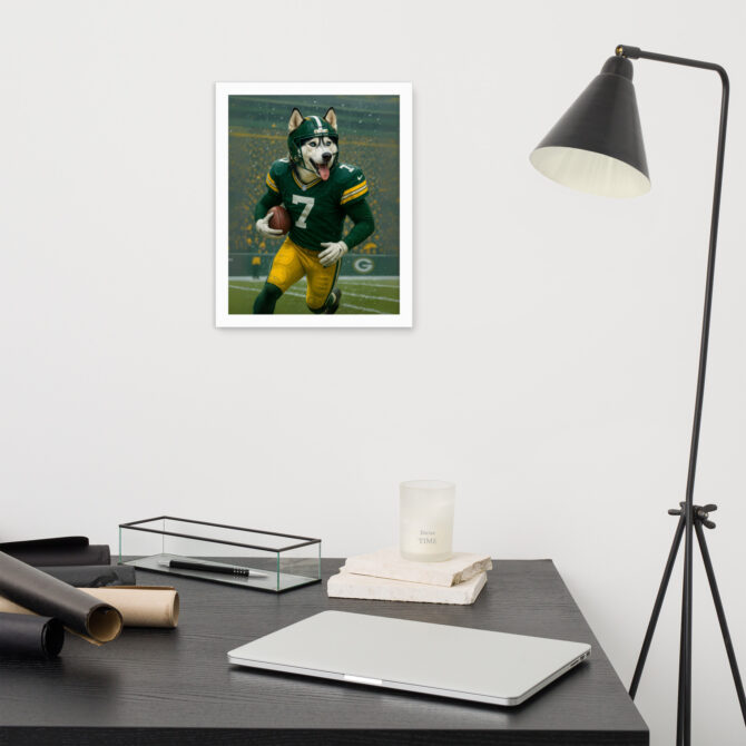 Custom Green Bay Packers Pet Portrait – Framed Poster - Image 5