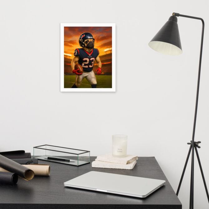 Houston Texans Pet Portrait – Custom Framed Poster Art - Image 5