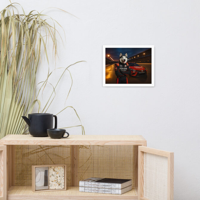 Joe Gibbs Racing Pet Portrait – NASCAR Framed Poster - Image 5