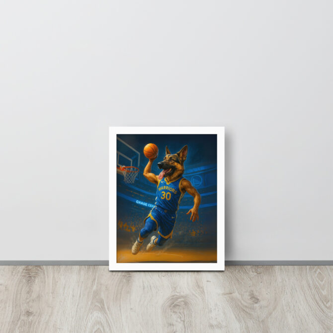 Golden State Warriors Custom Pet Poster – Slam Dunk Art - Image 5