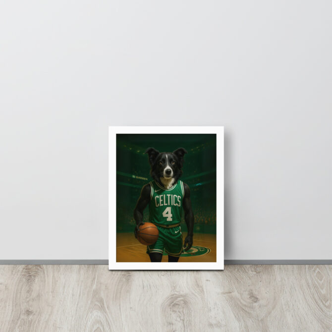 Boston Celtics Custom Pet Poster – Framed Basketball Tribute - Image 6