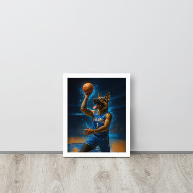 Orlando Magic Pet Portrait – Custom Basketball Poster - Image 6