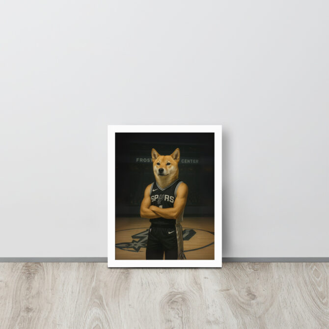 San Antonio Spurs Pet Portrait – Custom Framed Poster - Image 5