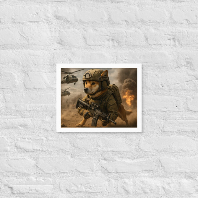 Battlefield Soldier Dog – Custom Military Pet Poster - Image 6