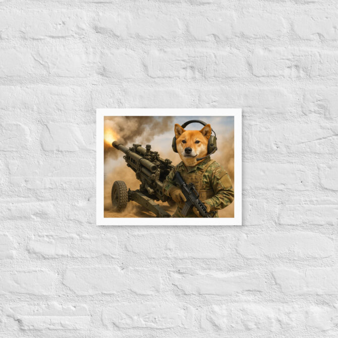M777 Howitzer Pet Portrait – Custom Army Art Print - Image 6