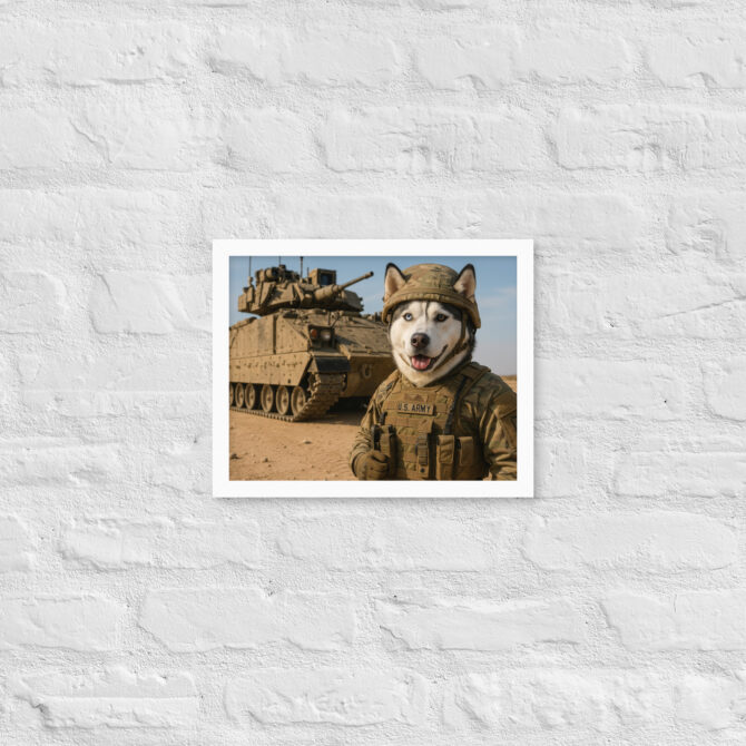 Bradley Tank Dog Operator – Custom Military Pet Art - Image 6