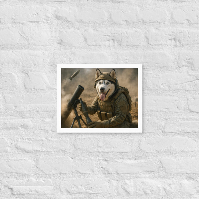Mortar Operator Pet Portrait – Custom Military Poster - Image 6