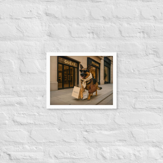 Luxury Pet Shopping Portrait – Boutique Style Poster - Image 6
