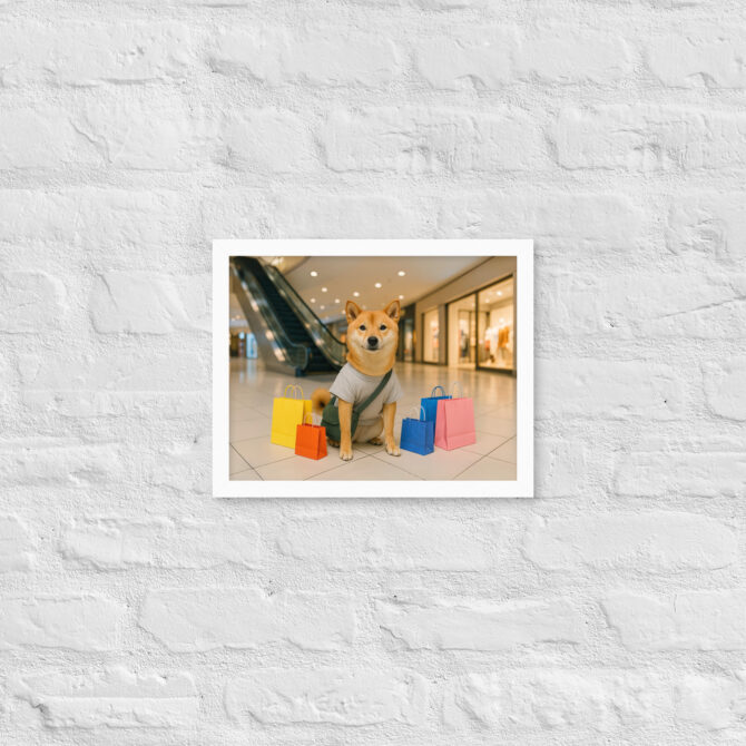 Custom Pet Shopping Artwork – Mall Day Poster Print - Image 6
