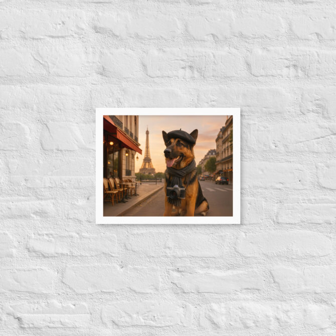 Paris Vacation Pet Portrait – Custom Travel Art Poster - Image 6