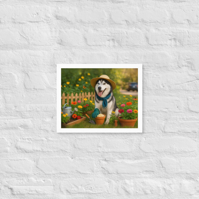 Custom Pet Gardening Poster – Flower Bed Supervisor - Image 6