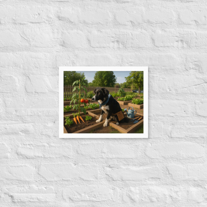Custom Pet Gardening Poster – Vegetable Patch Grower - Image 6