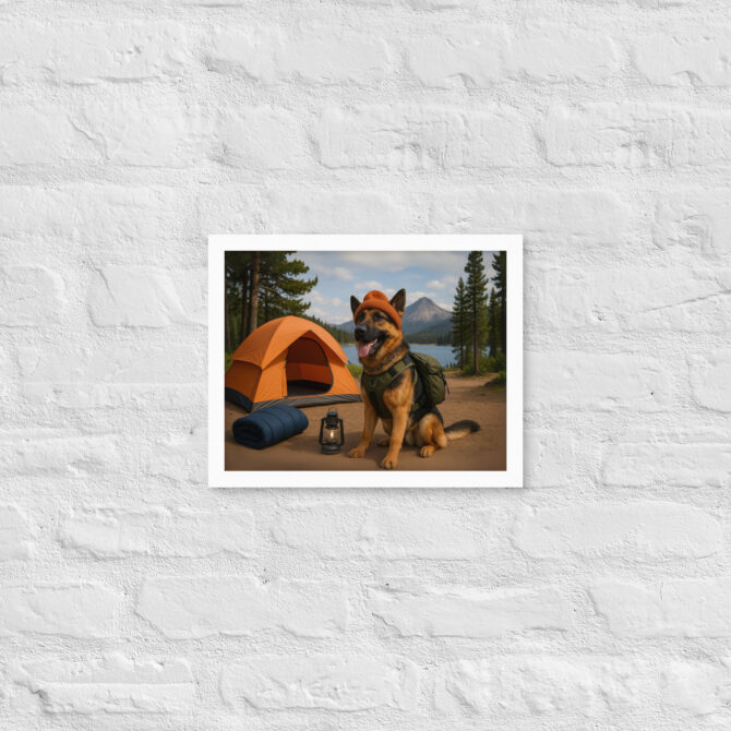 Camping Tent Hero Custom Pet Poster – Framed Artwork - Image 6