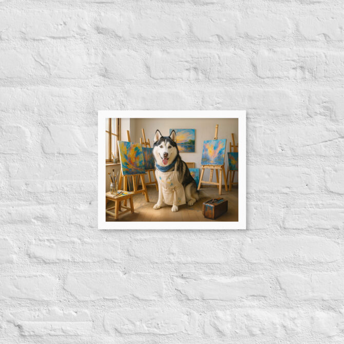 Custom Pet Portrait – Painting Studio Artist Poster - Image 6