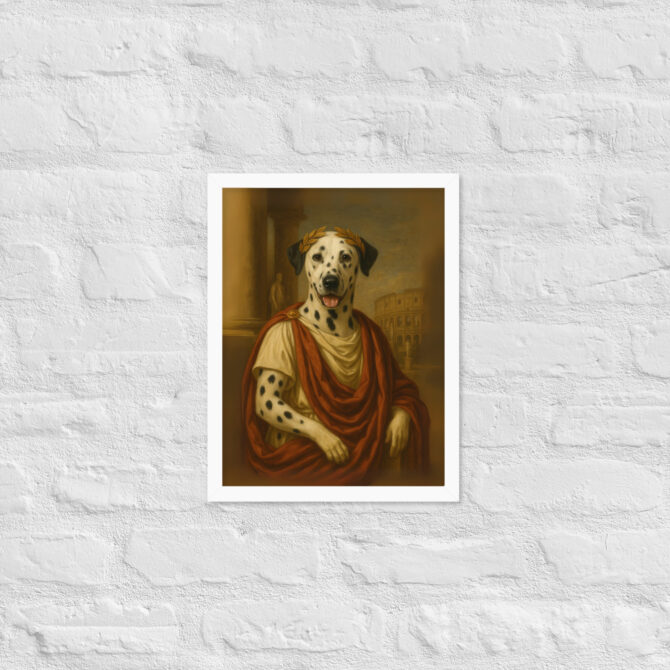 Custom Julius Caesar Pet Portrait – Framed Poster Print - Image 6