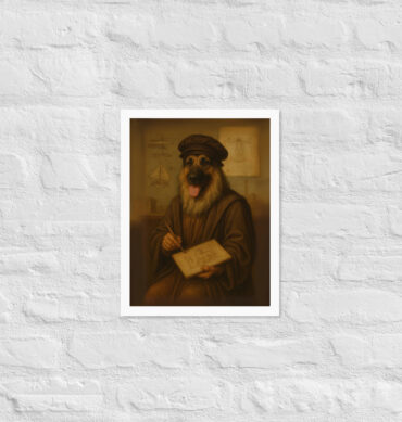 Leonardo da Vinci Pet Portrait – Custom Framed Poster