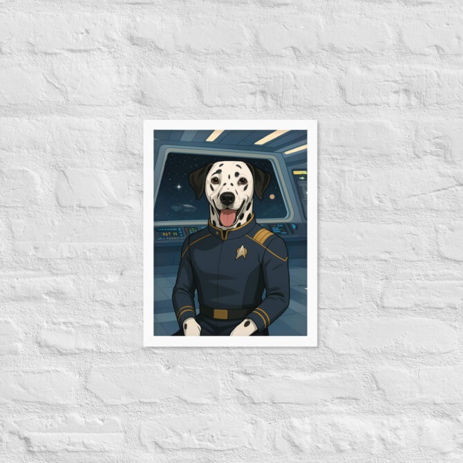 Spacefleet Captain Custom Pet Portrait – Inspired by Star Trek - Image 6