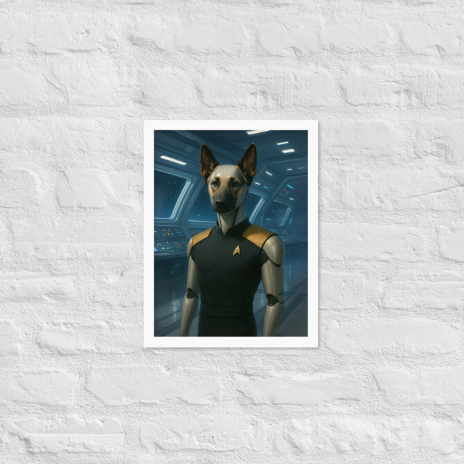 Custom Pet Portrait – Synthetic Star Officer (Star Trek Inspired) - Image 7