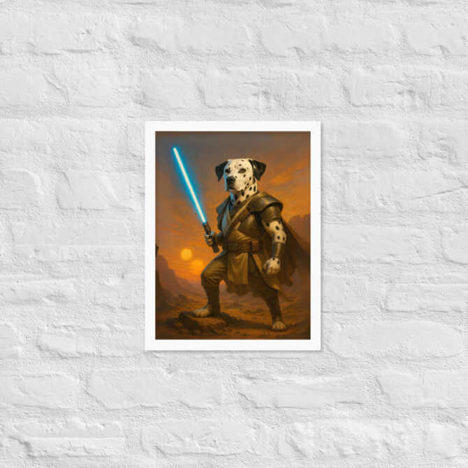 Custom Pet Portrait – Jedi Knight Lightsaber Poster (Inspired by Star Wars) - Image 6