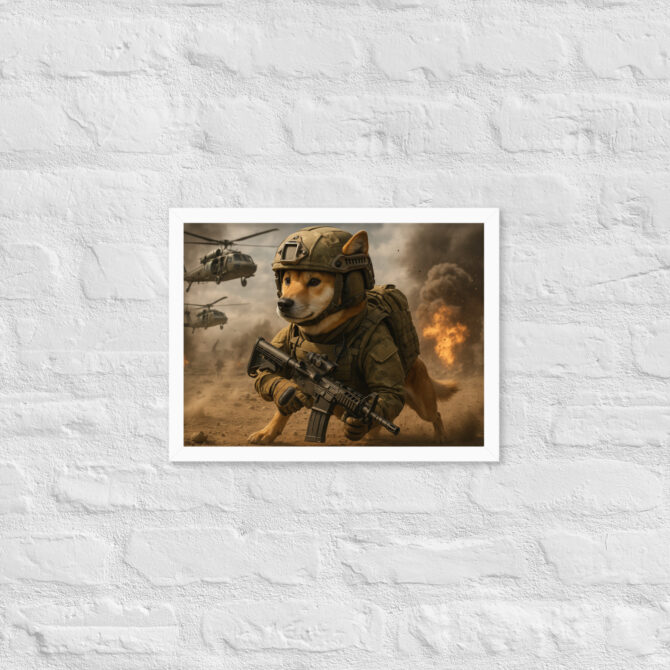 Battlefield Soldier Dog – Custom Military Pet Poster - Image 7