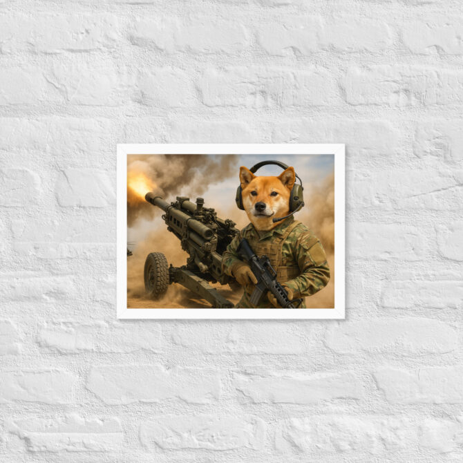 M777 Howitzer Pet Portrait – Custom Army Art Print - Image 7