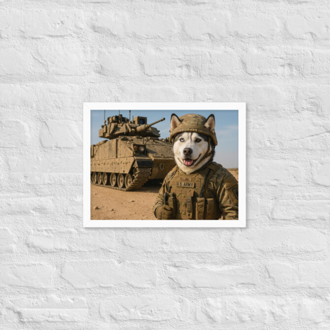 Bradley Tank Dog Operator – Custom Military Pet Art - Image 7