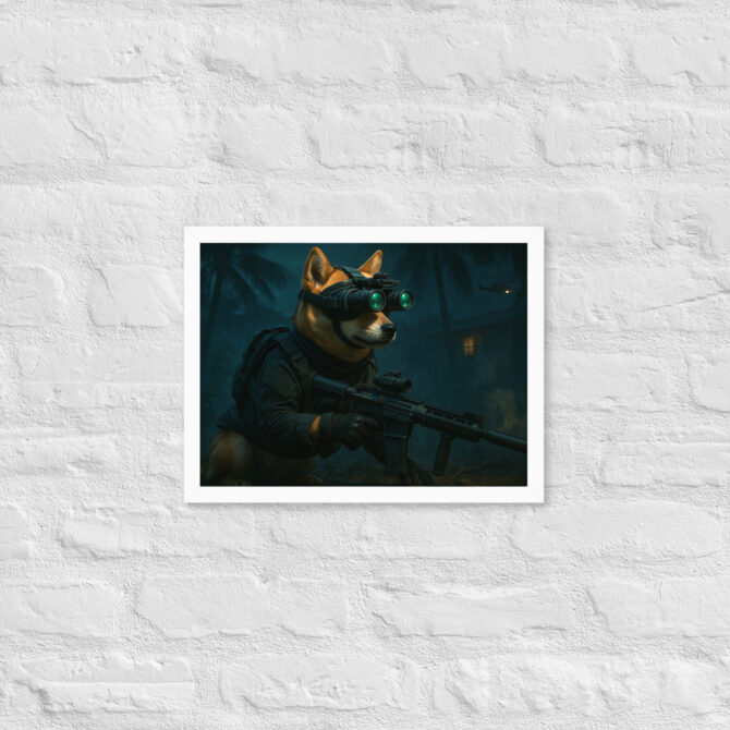 Custom SEAL Team 6 Pet Portrait – Military Framed Poster - Image 7