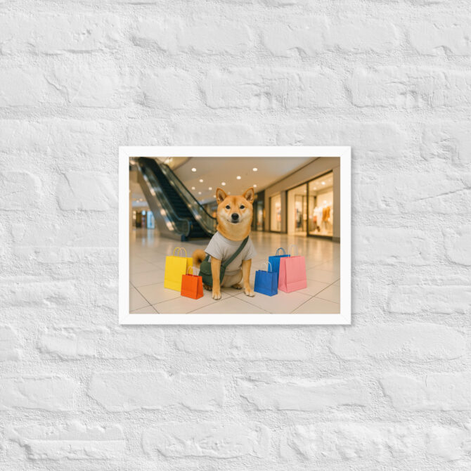 Custom Pet Shopping Artwork – Mall Day Poster Print - Image 7
