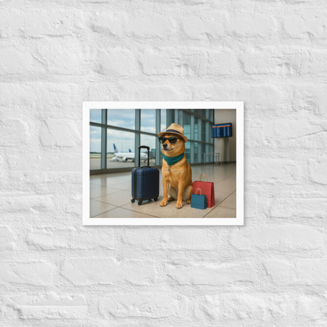 Custom Pet Travel Poster – Airport Explorer Artwork - Image 7