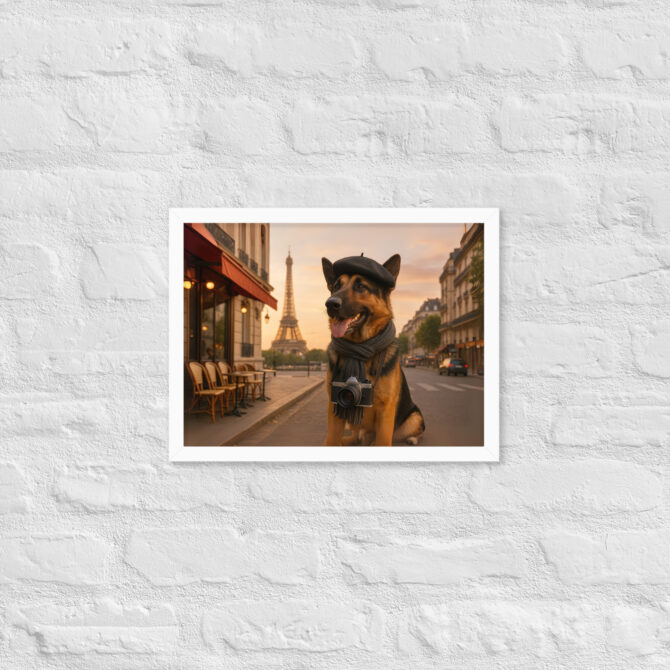Paris Vacation Pet Portrait – Custom Travel Art Poster - Image 7