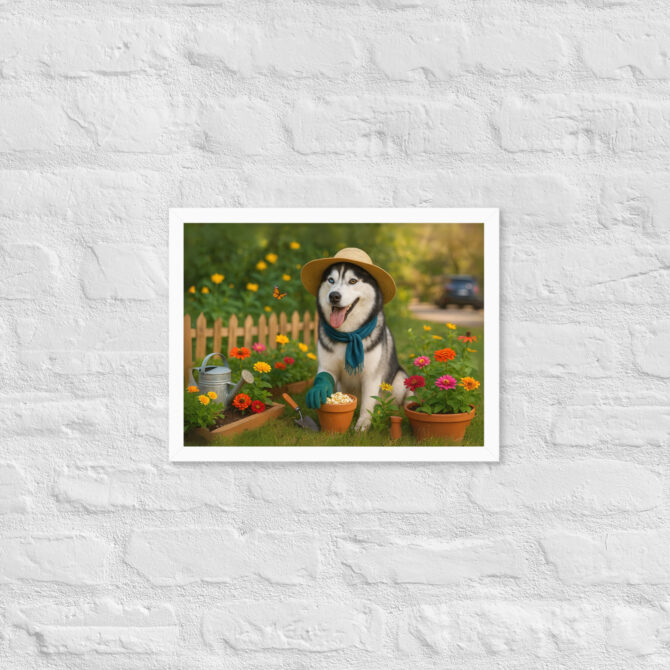 Custom Pet Gardening Poster – Flower Bed Supervisor - Image 7
