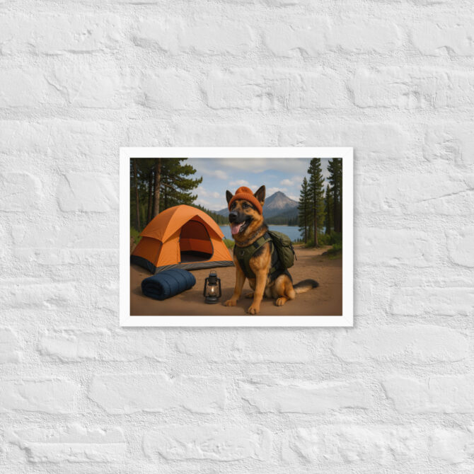 Camping Tent Hero Custom Pet Poster – Framed Artwork - Image 7