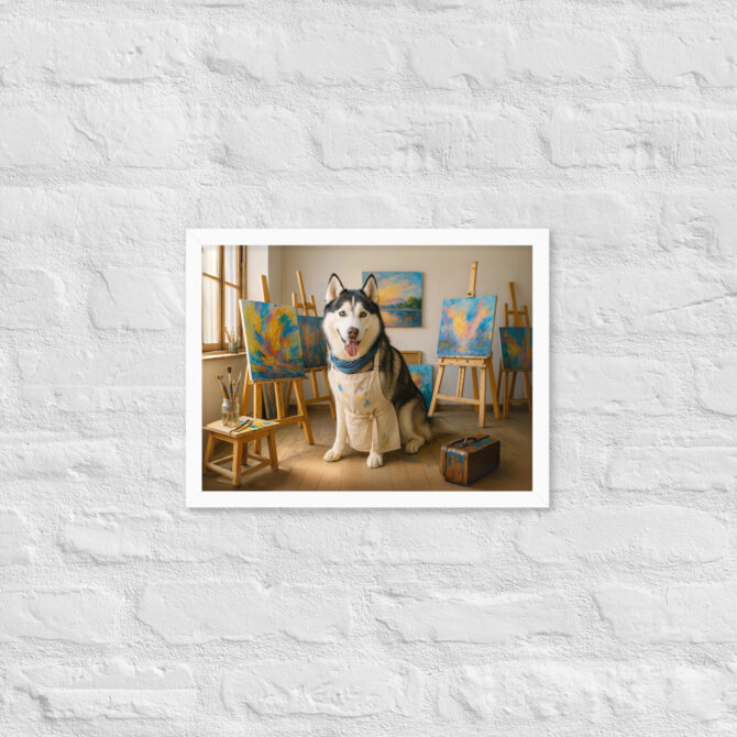 Custom Pet Portrait – Painting Studio Artist Poster - Image 7