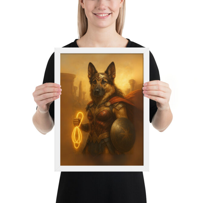 Wonder Woofer – Custom Superhero Pet Portrait Poster - Image 5