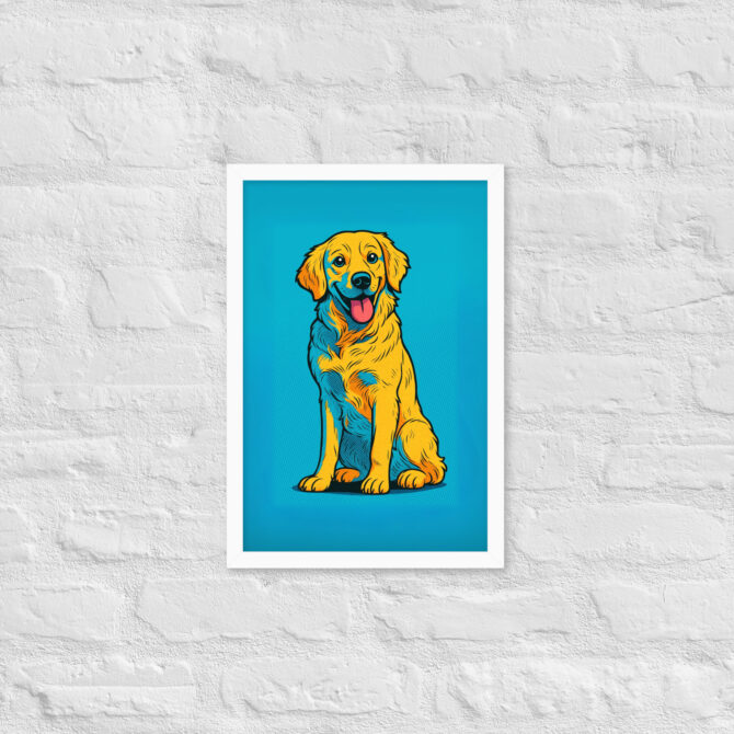 Bold Comic Book Style Pet Portrait – Custom Framed Poster - Image 15