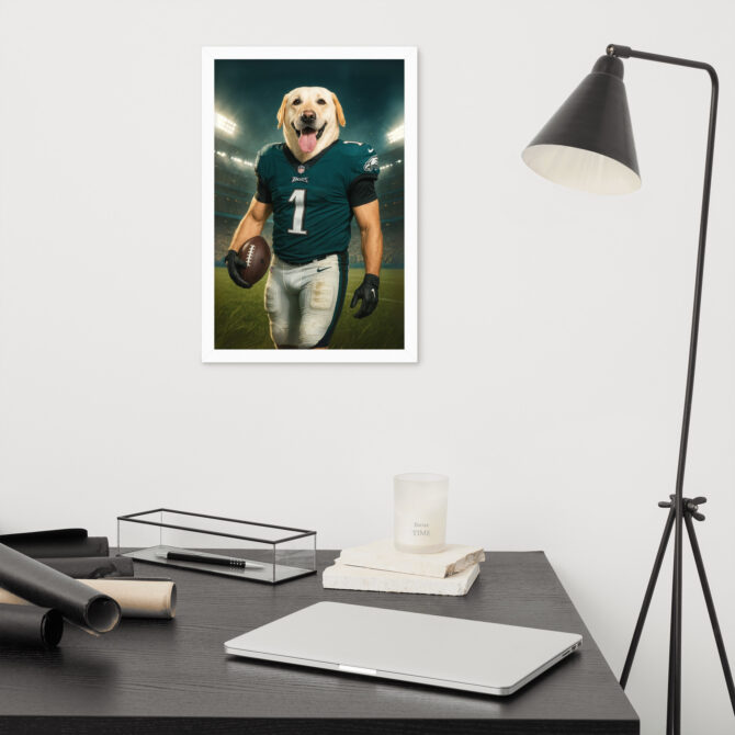 Philadelphia Eagles Pet Portrait – Custom Framed Poster - Image 6