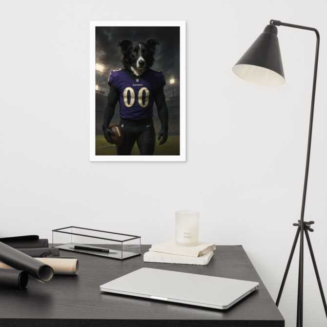 Baltimore Ravens Pet Portrait – Custom Framed Poster - Image 7