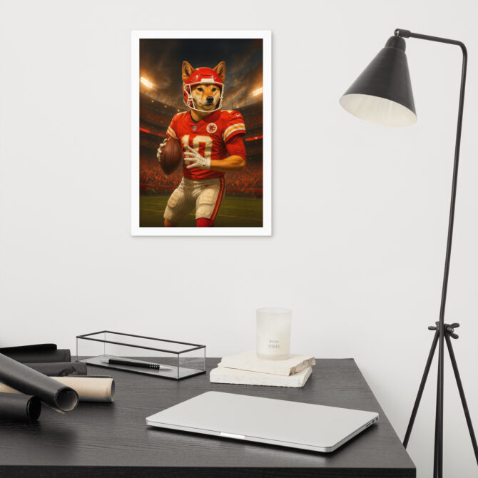 Kansas City Chiefs Custom Pet Portrait – Framed Poster - Image 6